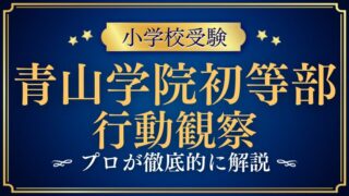 【青山学院初等部】行動観察の試験内容や対策方法についてプロが徹底解説！