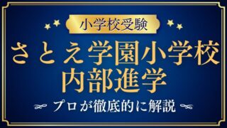 【さとえ学園小学校】内部進学事情をプロが徹底解説