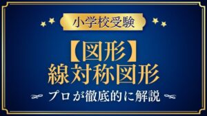 【小学校受験】線対称図形｜出題内容や解き方をプロが解説！