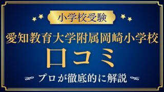 【愛知教育大学附属岡崎小学校】レビュー/口コミ/評判をプロが解説