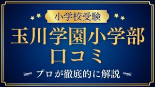 【玉川学園小学部】どんな学校？リアルな評判・レビューを解説！