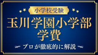 【玉川学園小学部】学費は高い？他の国際コースを持つ私立小と徹底比較