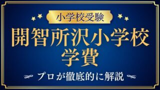 【開智所沢小学校】学費はいくら？年間費用・入学金・その他費用を解説！