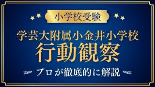 東京学芸大学附属小金井小学校 行動観察