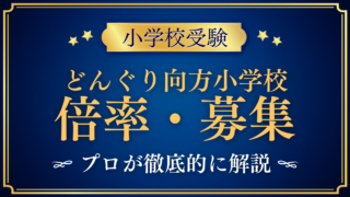 【どんぐり向方小学校】倍率・募集人数をプロが解説｜体験入学で決まる入学のしくみ