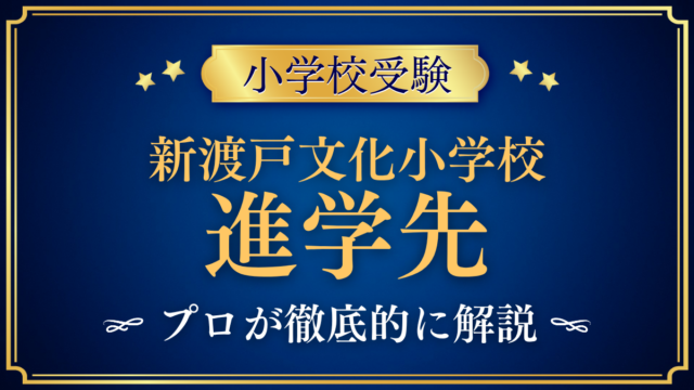 【新渡戸文化小学校】卒業後の進学先は？内部進学と中学受験をプロが解説