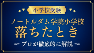 ノートルダム学院小学校 落ちたとき