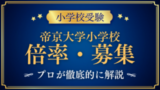 【帝京大学小学校】倍率・募集人数をプロが解説｜Ⅰ〜Ⅳ期の日程と選考のしくみ