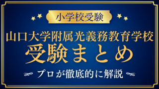 【山口大学教育学部附属光義務教育学校】受験情報まとめ|入学選考・面接・費用をプロが解説
