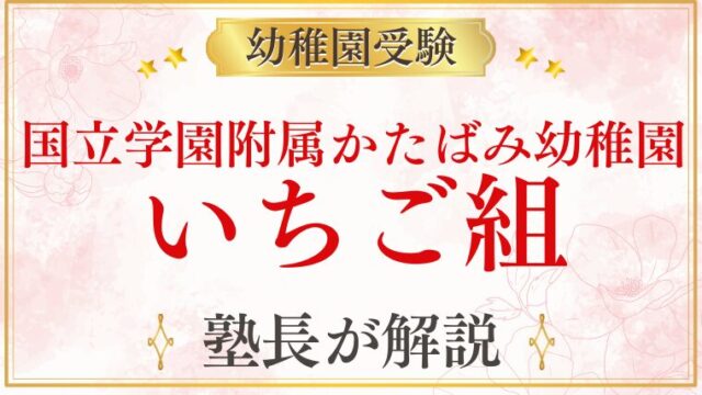 【国立学園附属かたばみ幼稚園】いちご組｜2歳児クラスの内容・参加方法・受験への活かし方