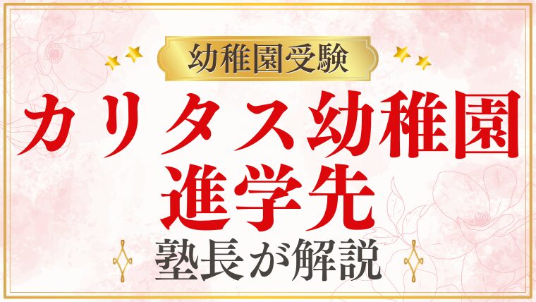 【カリタス幼稚園】進学先｜小学校・中学校への進学実績を解説