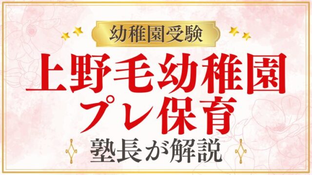 【上野毛幼稚園】プレ保育｜内容・申し込み・活用方法を解説
