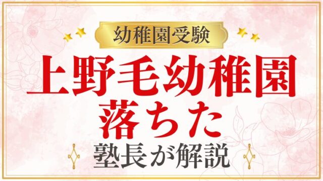 【上野毛幼稚園】落ちた｜不合格後の対応と次のステップを解説