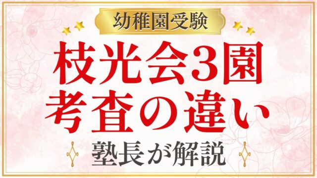 枝光会3園 考査の違い