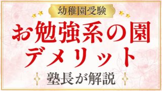 お勉強系の園 デメリット