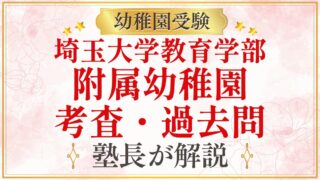 埼玉大学教育学部 附属幼稚園 考査・過去問