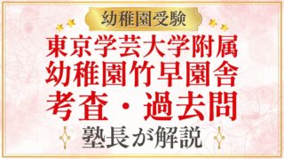 東京学芸大学附属 幼稚園竹早園舎 考査・過去問