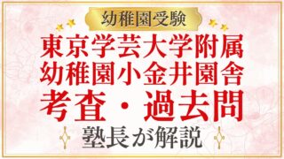 東京学芸大学附属 幼稚園小金井園舎 考査・過去問