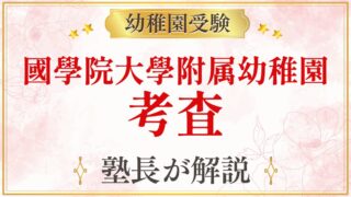 國學院大學附属幼稚園 考査