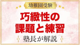 幼稚園受験の巧緻性｜名門園の考査でよく見られる課題と家庭での練習（過去問分析より）