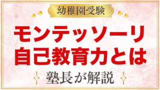 モンテッソーリの自己教育力とは？意味と家庭での育て方
