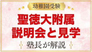 聖徳大学附属幼稚園の説明会・見学｜年間の流れと見ておきたいポイント